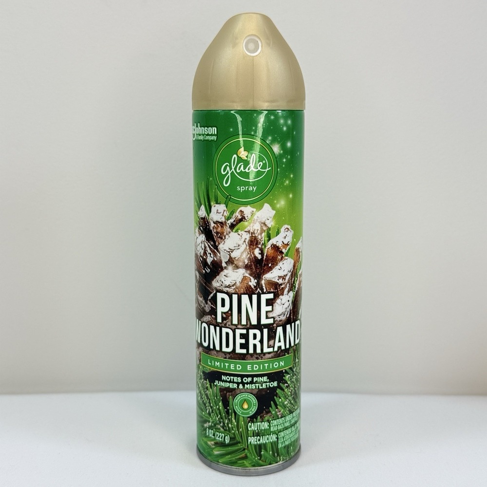 Glade Pine Wonderland Limited Edition Spray 8 Oz‎ 70% Full Holiday Air Freshener
